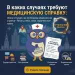 В каких случаях требуют медицинскую справку