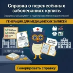 Справка о перенесённых заболеваниях купить Справка о перенесённых заболеваниях купить